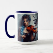 Mug Violon musicien Taurus Zodiac (Gauche)