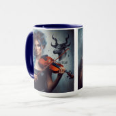 Mug Violon musicien Taurus Zodiac (Devant gauche)