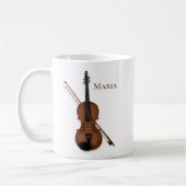 Mug Violon ou alto avec Bow musique classique Personna (Gauche)