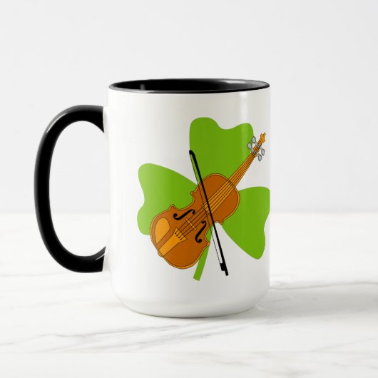 Mug Violon shamrock (Gauche)