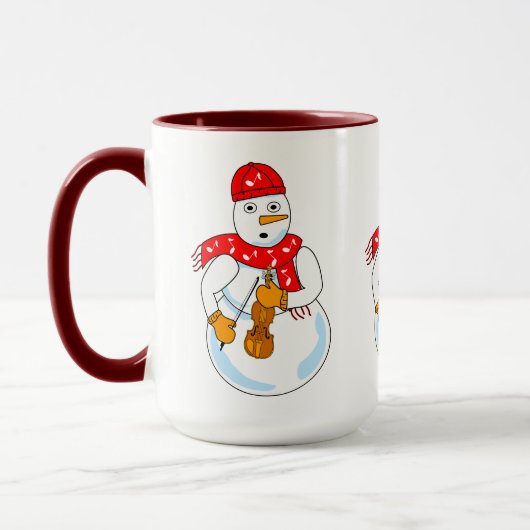 Mug Violon Snowman (Gauche)
