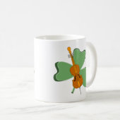 Mug Violoncelle Shamrock (Devant droit)