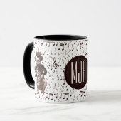 Mug Violoncelle | Vintage | monogrammed (Devant gauche)