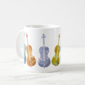 Mug Violoncelles multicolores (Devant gauche)