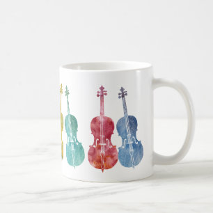 Mug Violoncelles multicolores