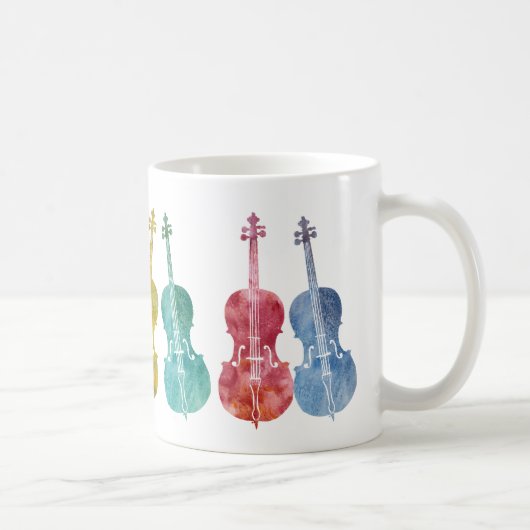 Mug Violoncelles multicolores (Droite)