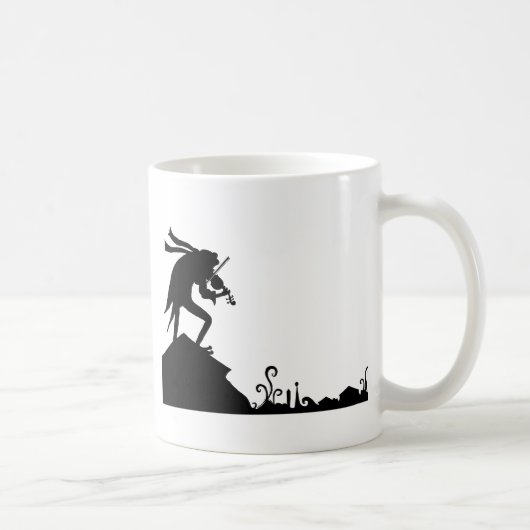 Mug Violoneur de grenouille sur le toit (Droite)