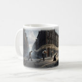 Mug Violonistes de Rue Notes Lumineuses Lutte Urba (Devant gauche)