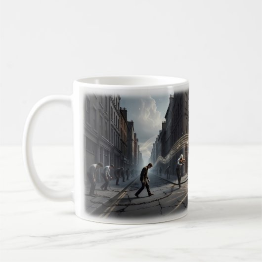 Mug Violonistes de Rue Notes Lumineuses Lutte Urba (Gauche)