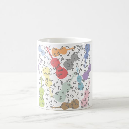 Mug Violons Et Notes Musicales (Centre)