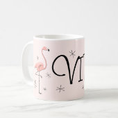 Mug 'VIP' rose flamant (Devant gauche)
