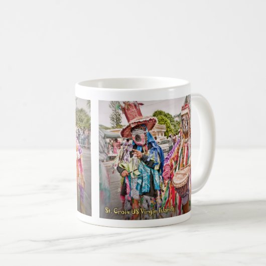 Mug Virgin Islands USVI Masqueraders Masque Masque (Devant droit)