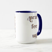 Mug Virgin Mary Mercy Under Her Mantle Catholic Memi (Devant droit)