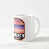 Mug Virginia Beach VA Retro Sunset (Devant droit)