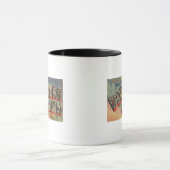 Mug Virginia Beach, Virginie - Grandes lettres scènes (Centre)