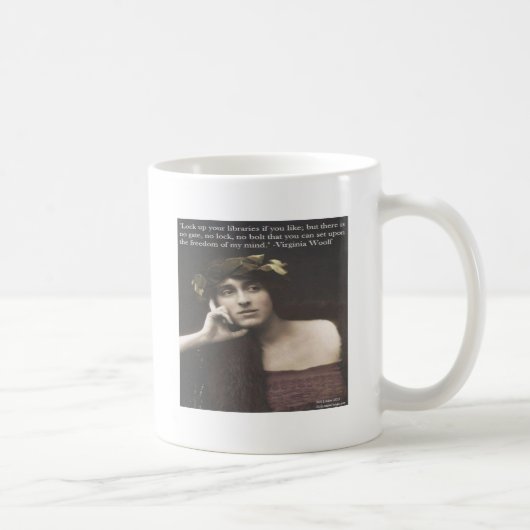 Mug Virginia Woolf Citation Open Mind (Droite)