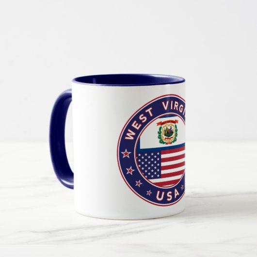 Mug Virginie-Occidentale (Devant gauche)