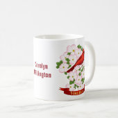 Mug Virginie State Cardinal Bird and Dogwood Flower (Devant droit)