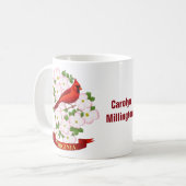 Mug Virginie State Cardinal Bird and Dogwood Flower (Devant gauche)