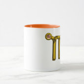 MUG VIRGO / GOLD ORANGE AGATE ZODIAC SIGNE JEWEL (Centre)