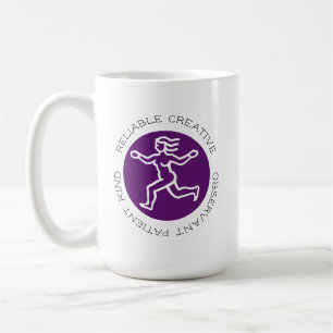 Mug Virgo violet Zodiac Star Signal Personnalité Trait