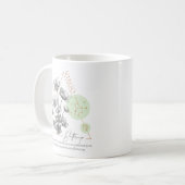 Mug Virgo zodiac fleur de naissance mois anniversaire (Devant gauche)