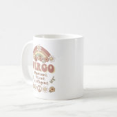 Mug Virgo Zodiac Super Retro Floral Arc-en-ciel (Devant gauche)
