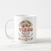 Mug Virgo Zodiac Super Retro Floral Arc-en-ciel (Gauche)