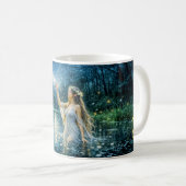 Mug Virgo Zodiac with Moonlit Maiden Holding a Glowing (Devant droit)