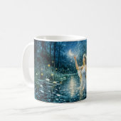 Mug Virgo Zodiac with Moonlit Maiden Holding a Glowing (Devant gauche)
