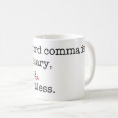 Mug Virgule d'Anti-Oxford (Devant droit)