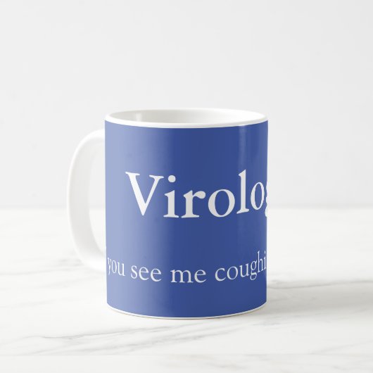 Mug Virologue et toux (Devant gauche)