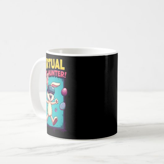 Mug Virtual Egg Hunter - Funny Gamer Bunny Vr Easter G (Devant gauche)