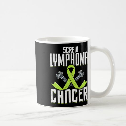 Mug Vis Lymphome Cancer Lime Sensibilisation Ruban Com (Droite)