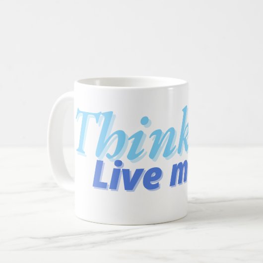 Mug Vis Plus, Stress Moins" (Devant gauche)