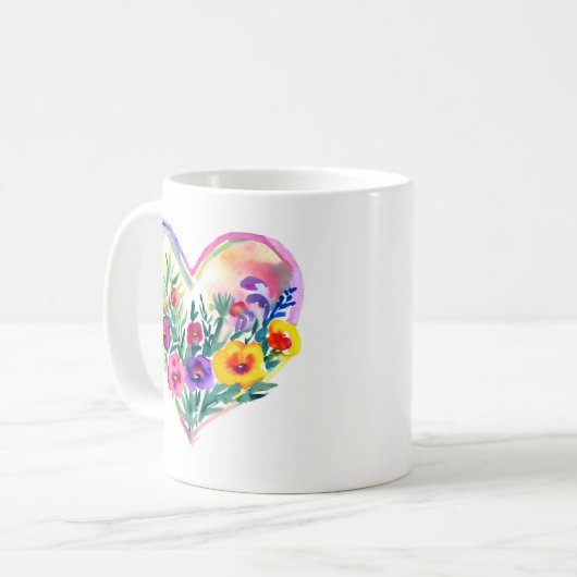 Mug Vis Simplement, Fleur Sauvage (Devant gauche)