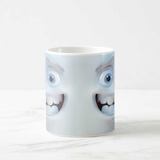 Mug Visage 3D amusant (Centre)