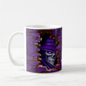 Mug Visage 3D Imprimé Mur Breakout effrayant Squelette (Gauche)