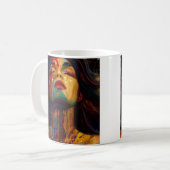 Mug Visage Abstrait coloré (Devant gauche)