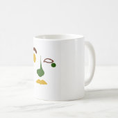 Mug Visage Abstrait Sans Titre : Tropical (Devant droit)