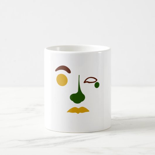 Mug Visage Abstrait Sans Titre : Tropical (Centre)