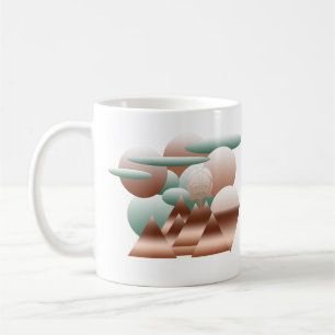 Mug Visage Alien dans l'art spatial abstrait