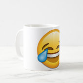 Mug Visage avec des larmes d'emoji de joie (Devant gauche)