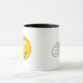 Mug Visage avec pouce levé (Centre)