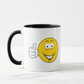 Mug Visage avec pouce levé (Gauche)