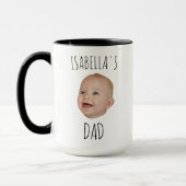 Mug visage bébé personnalisé, Mug café photo bébé (Gauche)