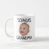 Mug visage bébé personnalisé, Mug café photo bébé (Gauche)