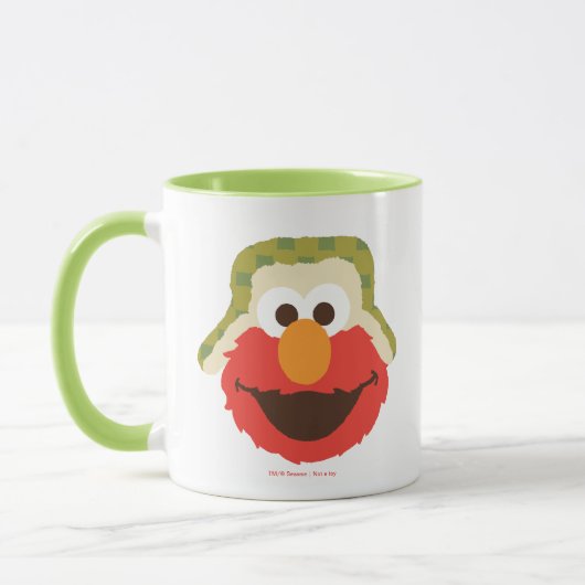 Mug Visage boisée d'Elmo (Gauche)