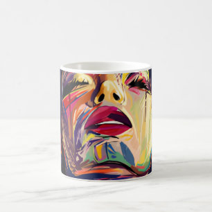 Mug Visage coloré Abstrait