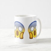 Mug Visage criant dans la crainte Emoji (Devant droit)